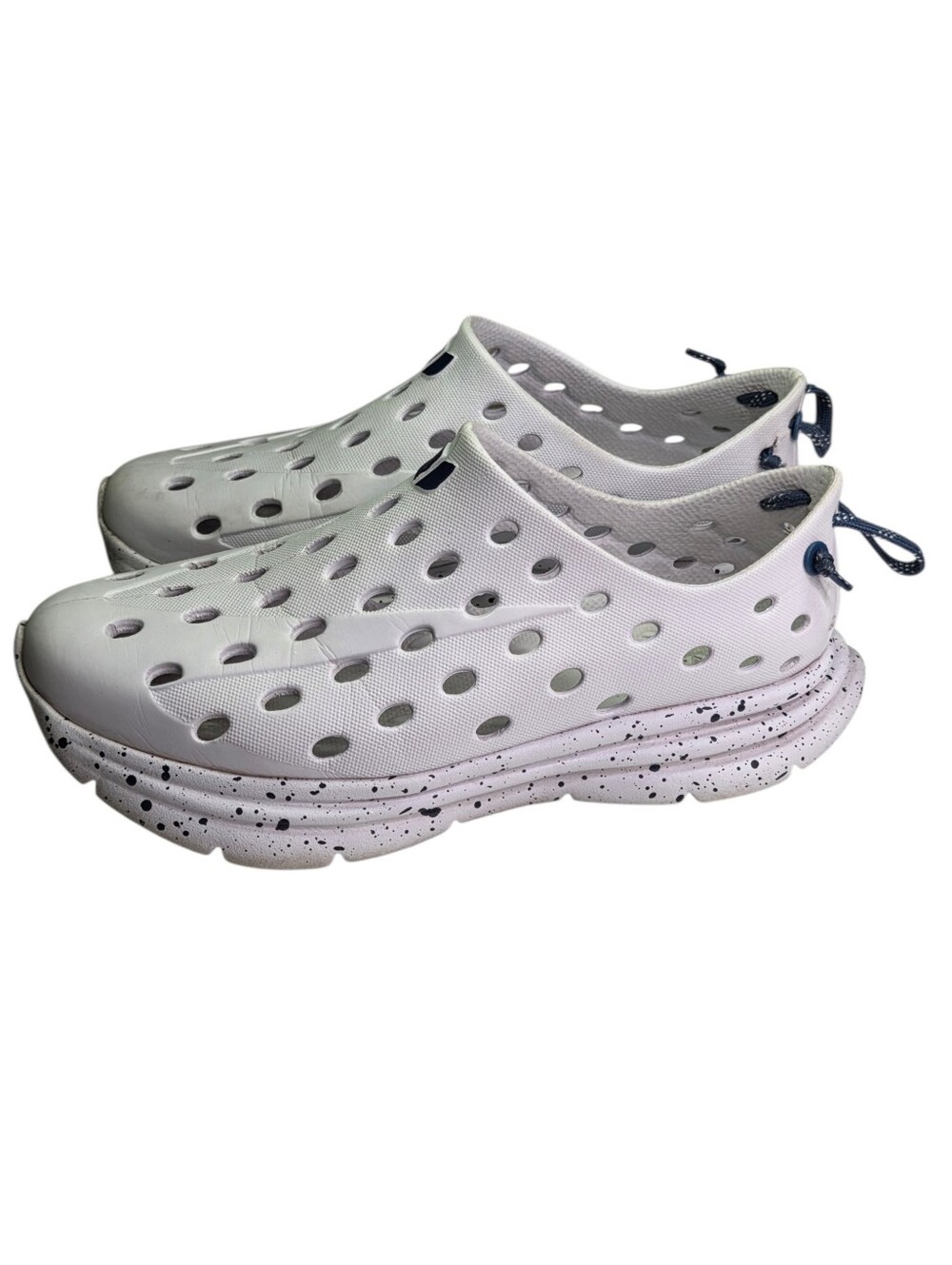 Kane Revive Active Recovery Shoe Womens Size 6 White Navy Speckled Heel Comfort